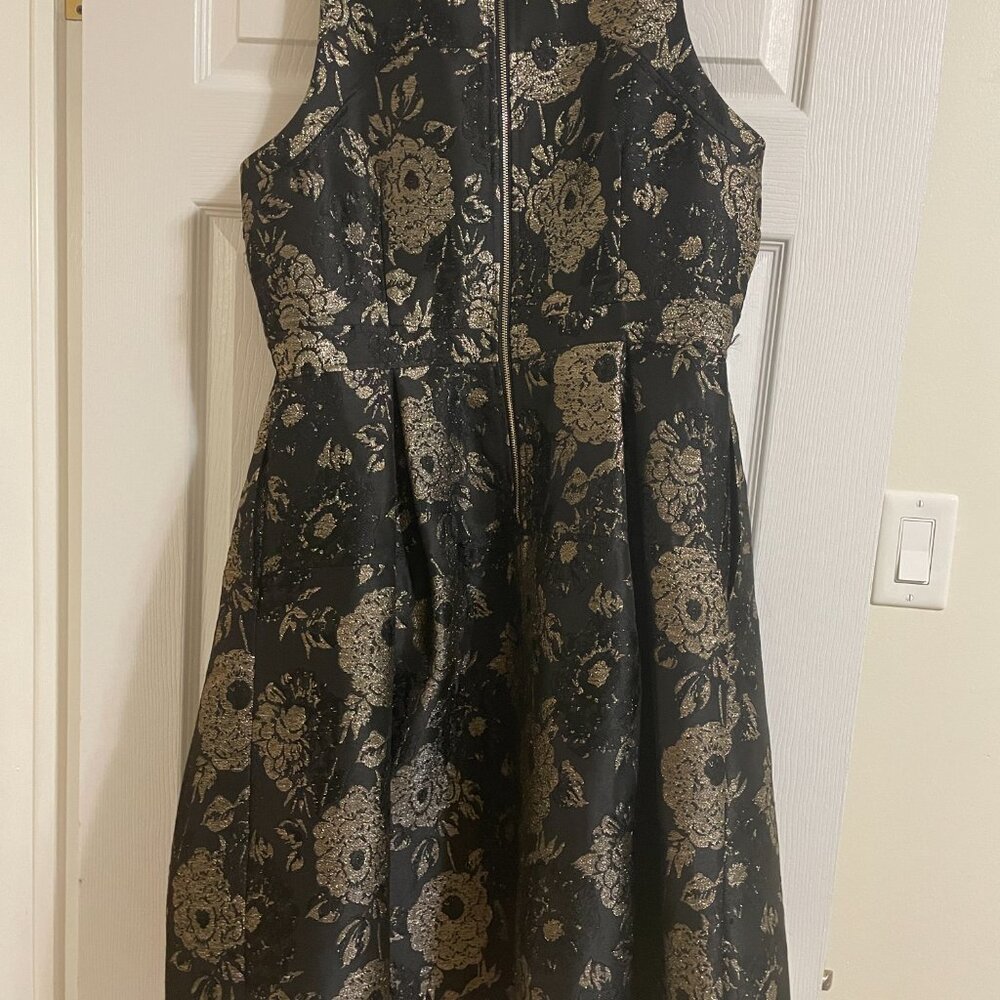 Ann Taylor Black and Gold dress - Picture 2 of 3